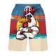 thumbnail image 4 of Puntoco Pantalones Cortos Con Estampado Hawaiano Para Hombre, Pantalones Cortos Con Bolsillo Y Cordón, Color Xl, 4 of 5