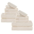 thumbnail image 3 of Superior Rayon from Bamboo Soft Modern 12-Piece Towel Set, Ivory, 3 of 13