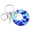 Blue, variant on Murano Glass Colors Round Keychain