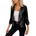 thumbnail image 6 of QHFBli Women Sequin Jacket Glitter Sparkle Open Front Casual Long Sleeve Blazer Coat, 6 of 9