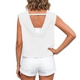 thumbnail image 7 of BLVB Womens Open Back Workout Tops Crop Gym Shirts Loose Fit Cap Sleeve Athletic Tee for Running Yoga, 7 of 7