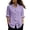 Purple, variant on cocolona Linen Button Down Solid Color Blouses for Women Collar Long Sleeve Shirts Dressy Casual Tops