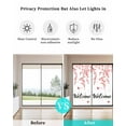 thumbnail image 4 of Window Privacy Film Cherry Blossoms Stained Glass Window Film Decorative Sun Block Window Cover Spring Rustic Botanical Flowers Window Clings Static Adhesive Sticker for Bathroom 29.5"x78.7", 4 of 7