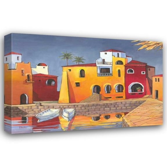 Paul Brent 24x17 Gallery Wrapped Canvas Wall Art Titled - Puerto del Mar I