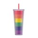thumbnail image 1 of Tumbler with Removable Straw 24oz Double Wall Straw Tumbler, 1 of 5