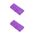thumbnail image 3 of Minnieouse Cartera larga de cuero de PU Monedero de mujer Bolsa portátil Oficina de viaje Púrpura Violeta 2piezas, 3 of 6