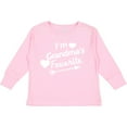 thumbnail image 3 of Inktastic I'm Grandma's Favorite with Arrow and Hearts Boys or Girls Long Sleeve Toddler T-Shirt, 3 of 5