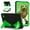 Black+Green, variant on JTCASES for Samsung Galaxy Tab A9 8.7" 2023 SM-T550 SM-P550 Case, Pencil Holder Sliicone Back Cover, Tri-layer Hybird Fodable Bracket Kid-friendly Heavy Duty Shockproof Stand Cover, Black