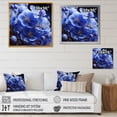 thumbnail image 4 of Designart "Whispering Floral Abstraction I" Violets Floater Framed Canvas Wall Art, 4 of 5