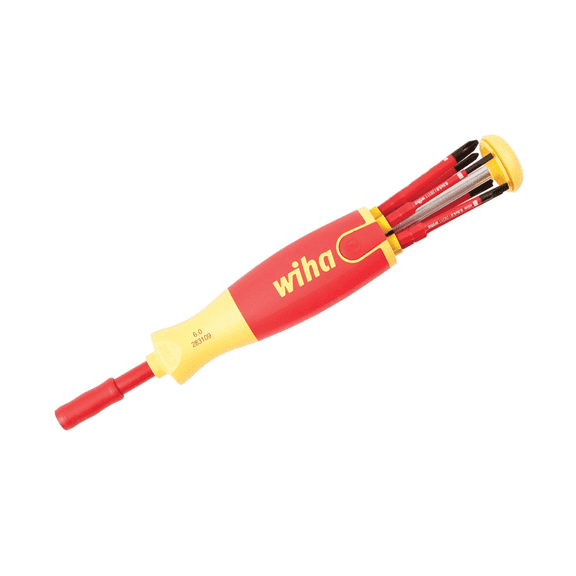 Wiha Tools 7 Piece Insulated SlimLine Ultra-Driver Blade Set Slotted, Phillips