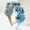 Blue, variant on Trendy Floral Hair Accessory - Adjustable Blossom Headband