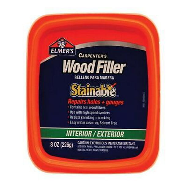 Elmer's Carpenter's Light Tan Stainable Wood Filler 8 oz. (Pack of 12