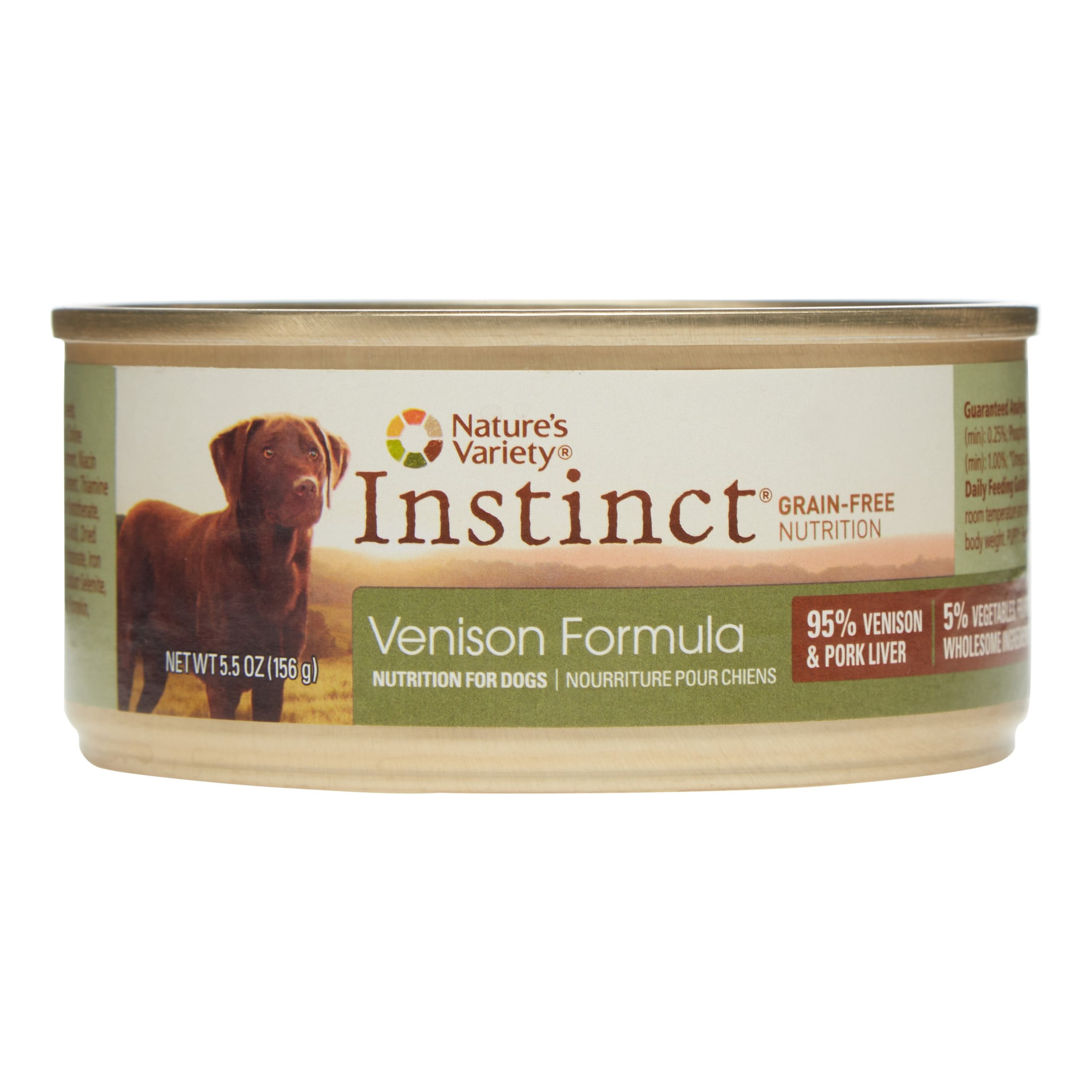 Nature's Variety Instinct Venison Adult Wet Dog Food, 5.5 Oz (Case of