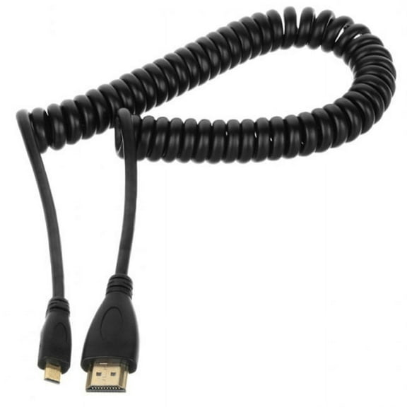 CY Micro HDMI Male to HDMI Male stretch spring CABLE for TF201 XOOM A500 Tablet