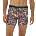 thumbnail image 2 of Men'S Boxer Briefs, Tribal Paisley Soft And Breathable Mens Underwear Boxer Briefs With Widen Waist, 2 of 2