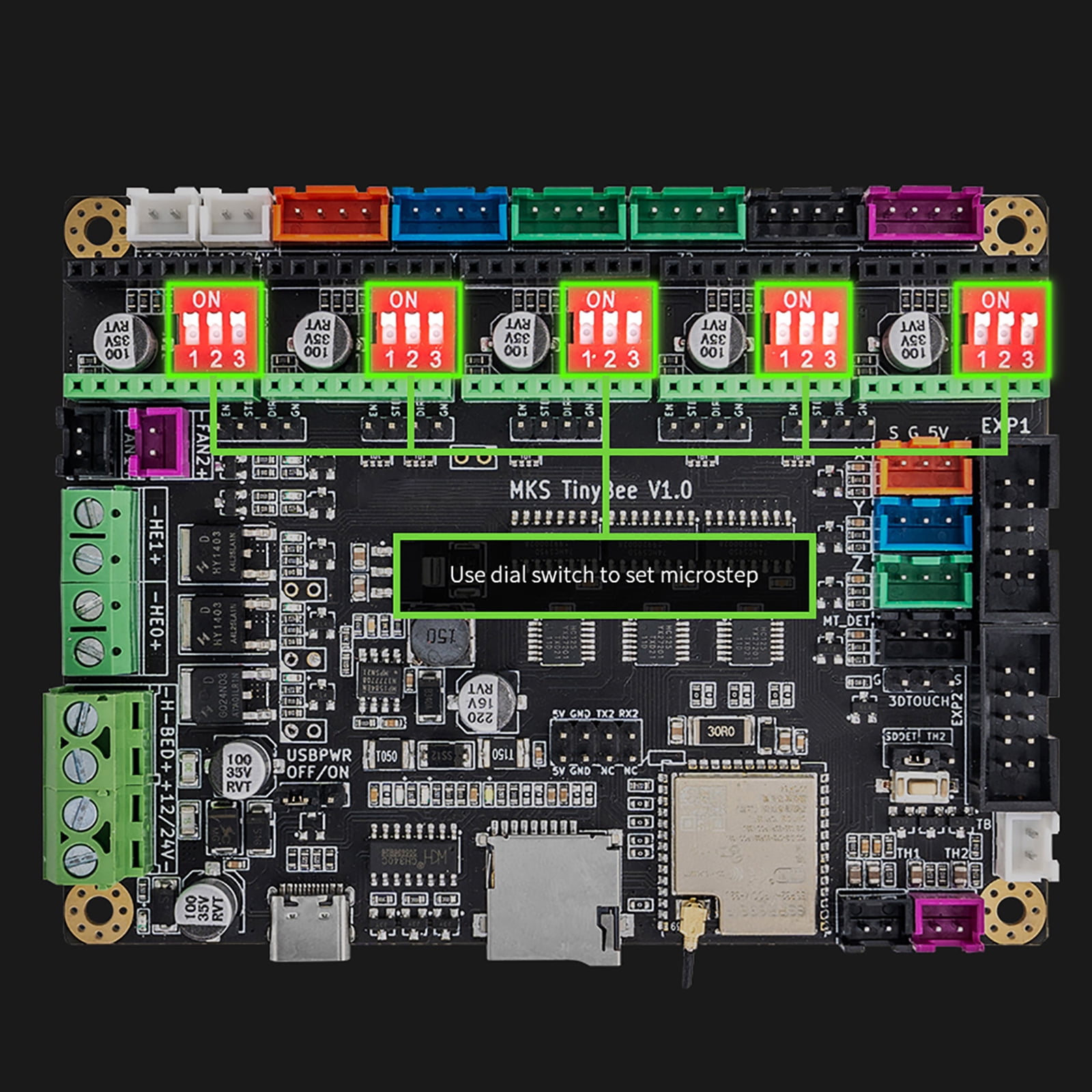 MKS TinyBee Motherboard Support Dual 32bits MKS MINI12684 V3 MKS