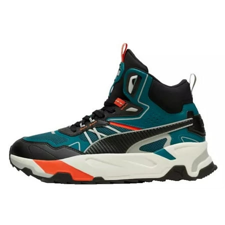 Men's Puma Trinity Mid Hybrid Green-Black-Gray-Redmazing (392327 05) - 7.5