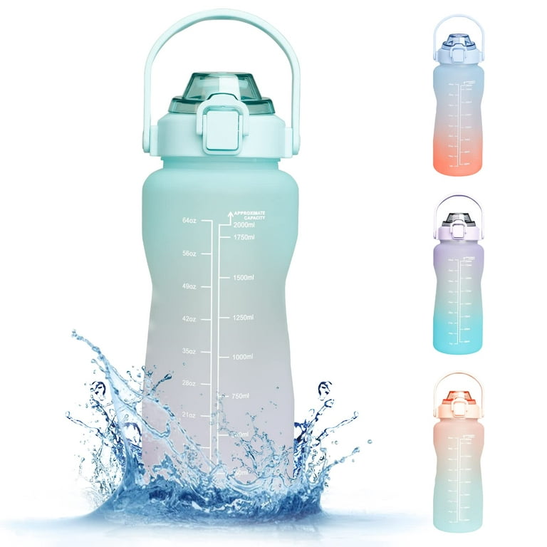 2Litre Water Bottle BPA Free Material, 2000ml Water Bottle Jug