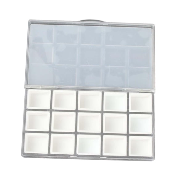 Watercolor Palette 15 Block Paint Box for Model Paint Acrylic Paints Gouache White