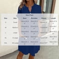 thumbnail image 3 of Asgosdo Dresses for Women Cotton Short Sleeve Botton Loose Fit Casual Comfy Midi Dress with Pockets, 3 of 5