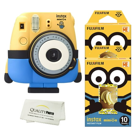 Fujifilm Minion Camera + Fuji Minion Films + Quality Photo Microfiber (Best Fuji Instant Camera)