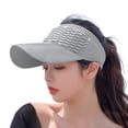 thumbnail image 5 of Jane Wardrobe Ponytail Friendly Headband Sun Visor for Women, Wide Brim Textured, UPF 50+ UV Protection, 1 Piece, One Size, 5 of 5
