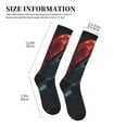 Compression Socks for Women and Men Red Moon Shark Sailboat