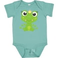 thumbnail image 3 of Inktastic Cute Frog, Green Frog, Frog Princess, Crown Girls Baby Bodysuit, 3 of 5