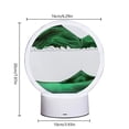 thumbnail image 2 of USB Quicksand Night Light Control remoto Touch 3D Sandglass Lámpara de mesa Verde, 2 of 9