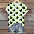thumbnail image 5 of Duqingm Halloween Shirts for Women Short Sleeve Cute Print T Shirt Halloween Costumes for Women 2026,S, 5 of 6