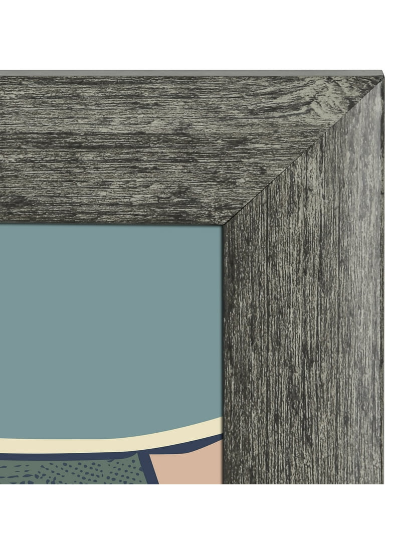 Mainstays 20x28 Rustic Gray Museum Poster Frame Durable Wall Art