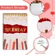 thumbnail image 3 of Tarjeta de cumpleaños: tarjeta de feliz cumpleaños de una sola capa, tarjeta de cumpleaños, tarjeta plana plegable con pegatina de sobre, 3 of 5