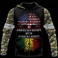 thumbnail image 5 of Sudadera con capucha y estampado 3D de león africano personalizado para hombre y mujer, estilo afroamericano, de gran tamaño, 5 of 5