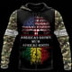 thumbnail image 5 of Sudadera con capucha y estampado 3D de león africano personalizado para hombre y mujer, estilo afroamericano, de gran tamaño, 5 of 5