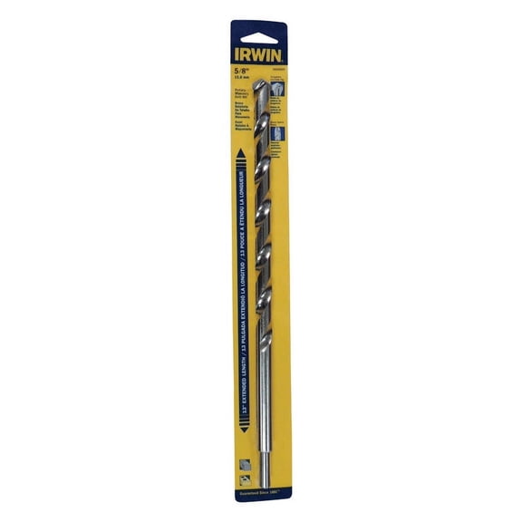 Irwin 5026020 Rotary Percussion Masonry Drill Bit, 5/8 in Dia x 13 in OAL