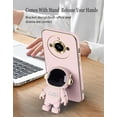 thumbnail image 5 of Compatible with Realme 11 Pro Plus Case for Women Men, Ultra Soft Realme 11 Pro Plus Phone Case with Stand Silicone TPU Plating Cute Astronaut Pattern Cases Cover (Pink), 5 of 12