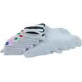 thumbnail image 7 of ToBeInStyle Women's Pack of 6 Knee High Socks - Full Body White Socks with Triple Colored Stripes, 7 of 7