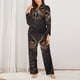 thumbnail image 2 of Balery Classical Style Brown Owl Conjunto de Pijama con Estampado para Mujer, Conjunto de Dos Piezas con Manga Larga, Ropa de Dormir Suave con Bolsillos, Pijamas Cómodos-Medium, 2 of 7