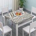 thumbnail image 3 of Stretch Fit Floral Pattern Square Table Cover Washable Fabric for Outdoor Patio Use and Indoor Dining Room Settings, 3 of 6