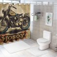 thumbnail image 7 of Orinice Folk Art Bathroom Decor Set with Hooks, Colorful Luxurious Graphic Print Polyester Fabric Shower Curtain, Chic Modern Design 36x72, 7 of 7
