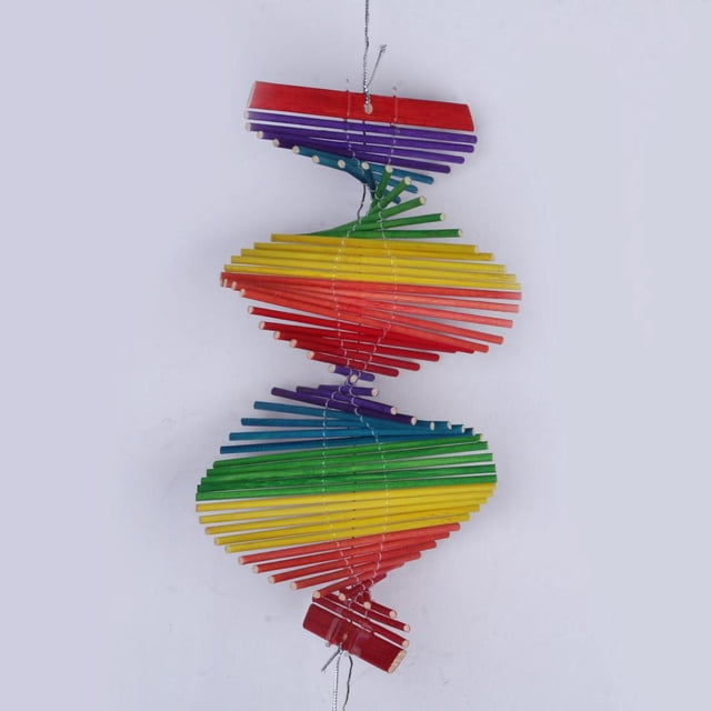espiral colorido del arco iris para la decoración colgante del patio del jardín del hogar S Sharpla Colorful Wind Spinner