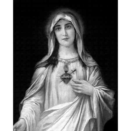 Catholic print picture - IHM 4 B - 8" x 10" ready to be framed
