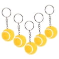 thumbnail image 6 of WEUVEB 5-Pack Yellow Tennis Keychain Charms Stylish Accessories for Keys, Bags, Sports Fans and Tennis, 6 of 7