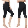 thumbnail image 5 of CAMEL Women's Capri Leggings Tummy Control High Waist Yoga Pants, 5 of 6