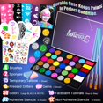 thumbnail image 3 of Kit de Pintura Facial Fenmay 36 Colores XL con Plantillas y Libro para Niños, 3 of 8