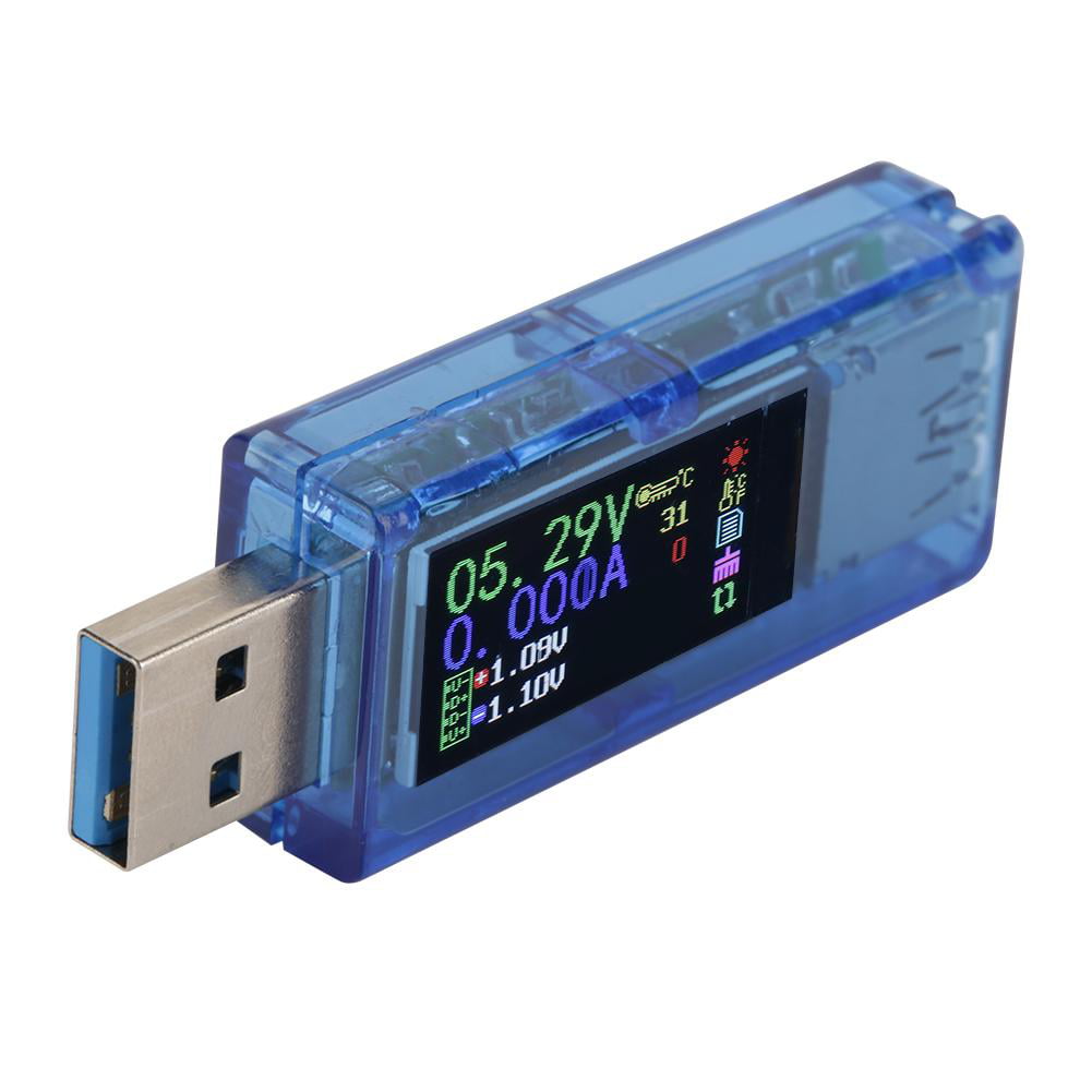 USB 3.0 Color Display Tester LCD Voltmeter Ammeter Voltage Meter US
