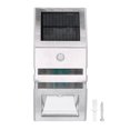 thumbnail image 3 of Luz Solar De Pared De Acero Inoxidable, Sensor De Movimiento De Alta Potencia, Luz Solar LED, Capacidad De 500 MAh Con Tornillo Para Jardín Cergrey Motion Sensor Solar Wall Light, 3 of 8