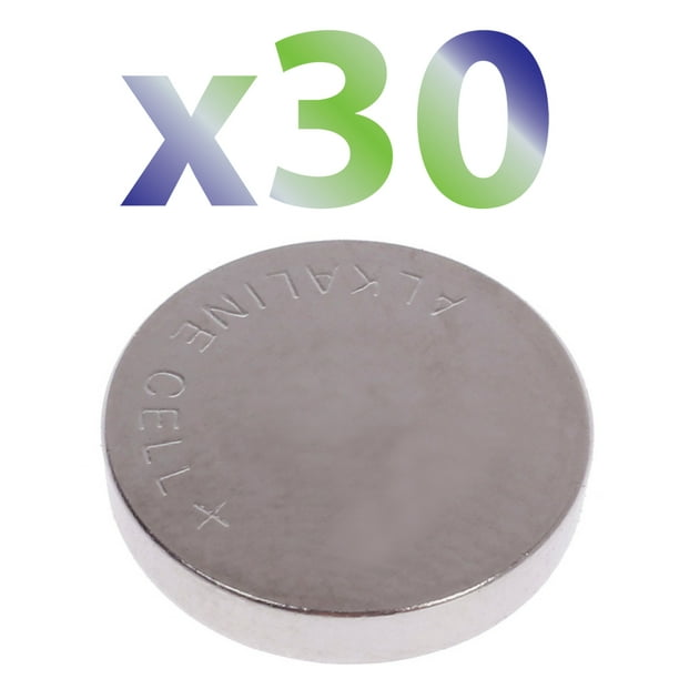 Pile alcaline Exian bouton/pièce/cellule 1,5 V sans mercure LR1130GH,  LR1130, LR54, 189, V10GA, 30/paquet 