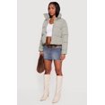 thumbnail image 4 of Women's Almost Famous Mock Neck Zip Front Puffer Jacket, 4 of 5