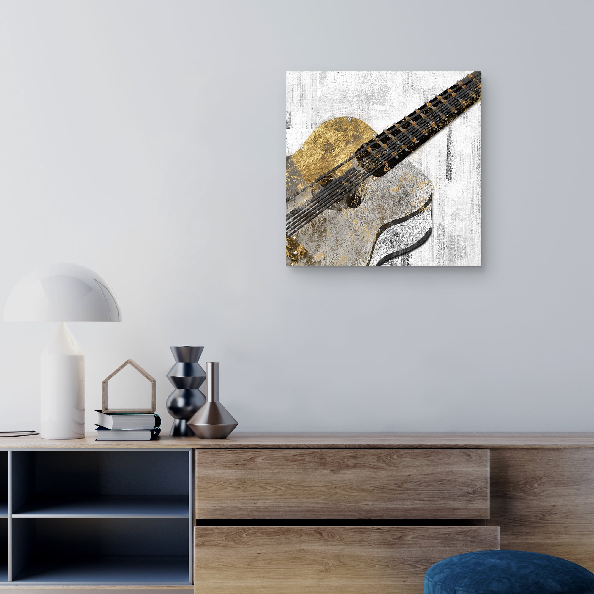 Guitar Study III by Natalie Adams Canvas Art Print